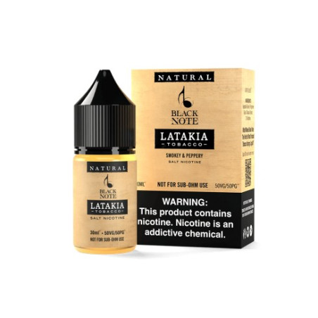 Black Note - Latakia Tobacco 30ml Salt