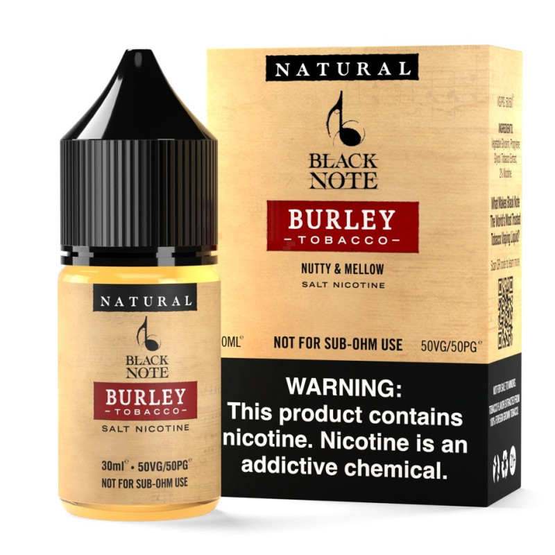 Black Note - Burley Tobacco 30ml Salt Black Note - Burley Tobacco 30ml Salt