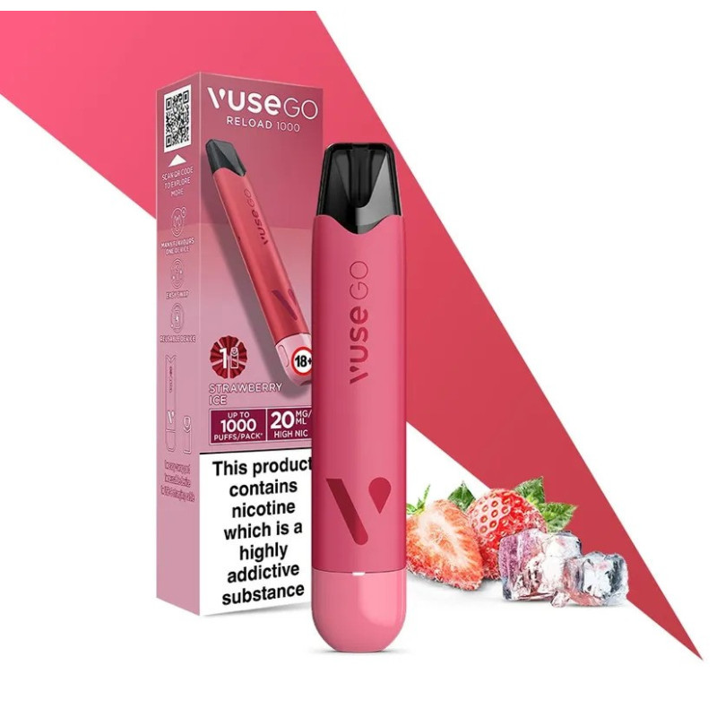 Vuse GO Reload 1000 Pen - Strawberry Ice Vuse GO Reload 1000 Pen - Strawberry Ice