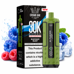 Al Fakher Blue Razz Blast 30K Hypermax Puff | 30000 Çekim